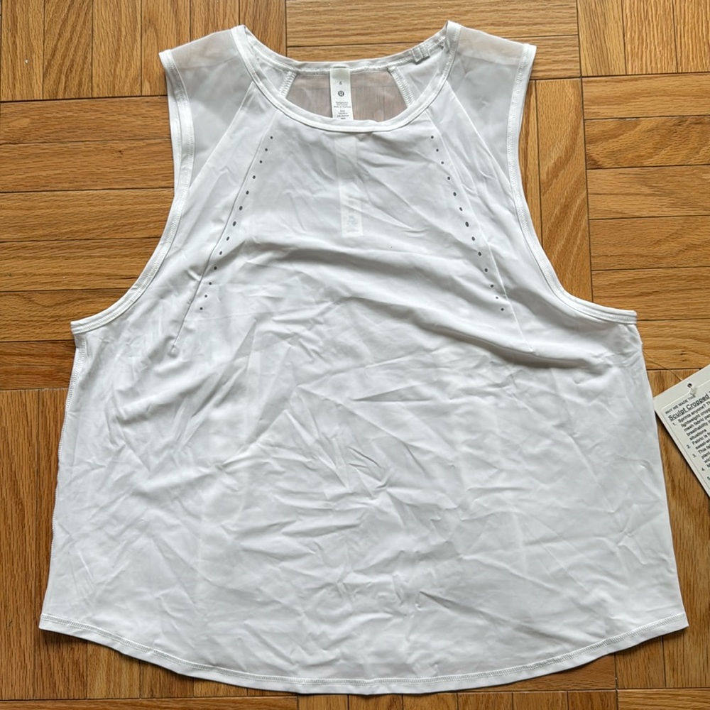 NWT Lululemon sculpt cropped tank